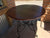 Circle Wood Table with Metal Stand Frame Available at Arroyo Framing in Tubac Arizona