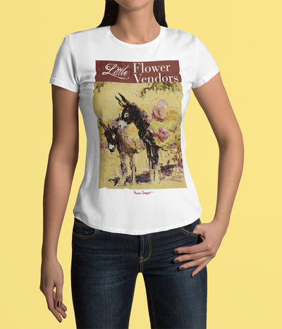 Hugh Cabot Little Flower Vendors - Ladies - T Shirt